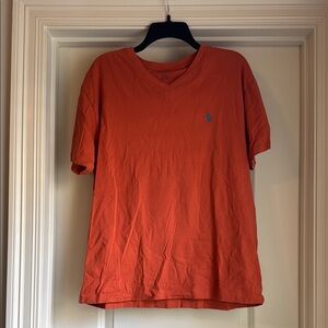 Polo Ralph Lauren Orange V-Neck Tee